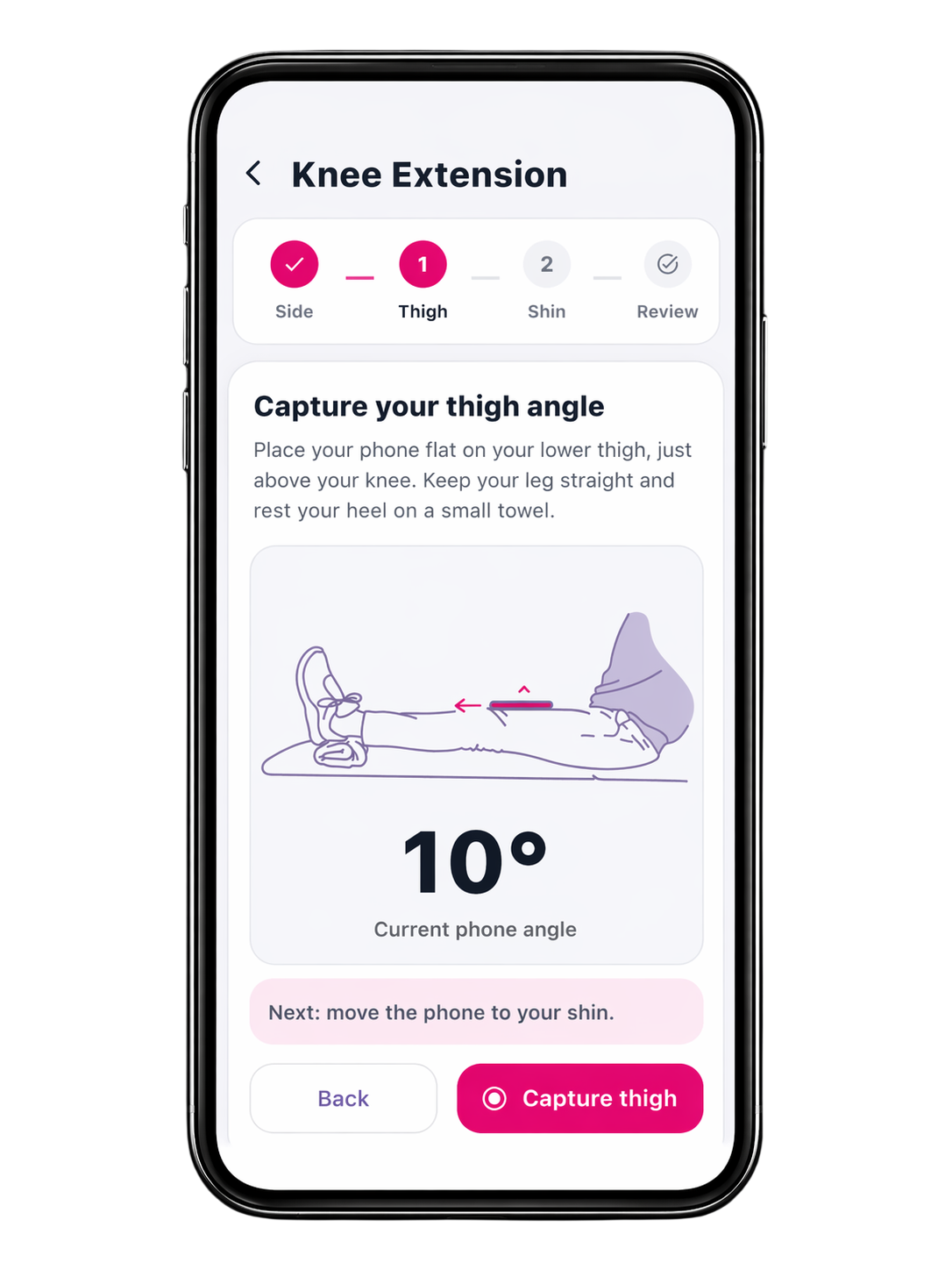 Newton client self-assessment screen